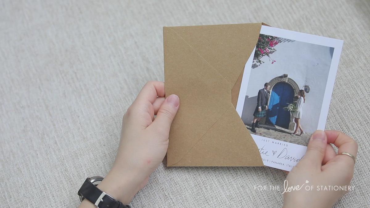 'Video thumbnail for Elopement Announcement Cards After Eloping'