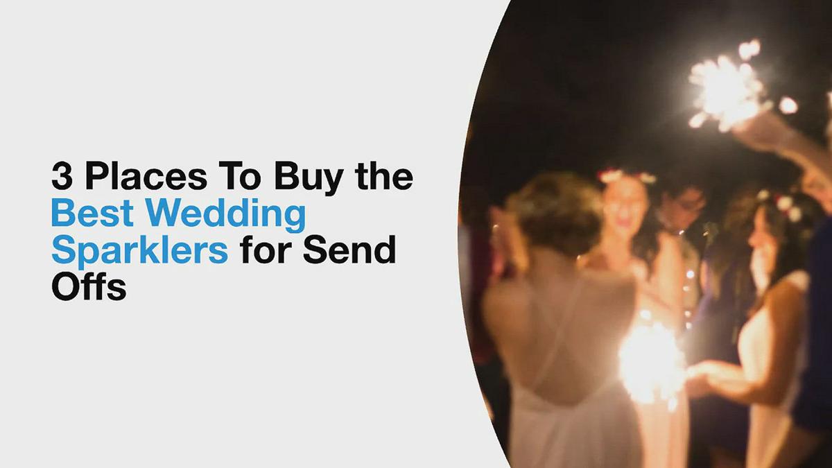 'Video thumbnail for Where to Buy Sparklers Online For Wedding Send Offs'