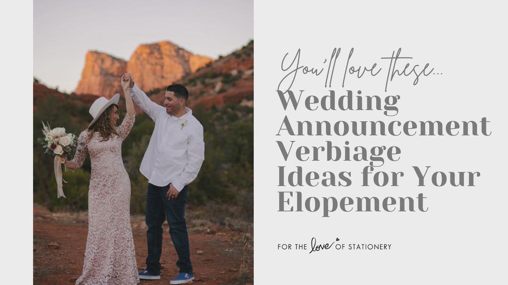 'Video thumbnail for Wedding Announcement Verbiage Ideas for Your Elopement'