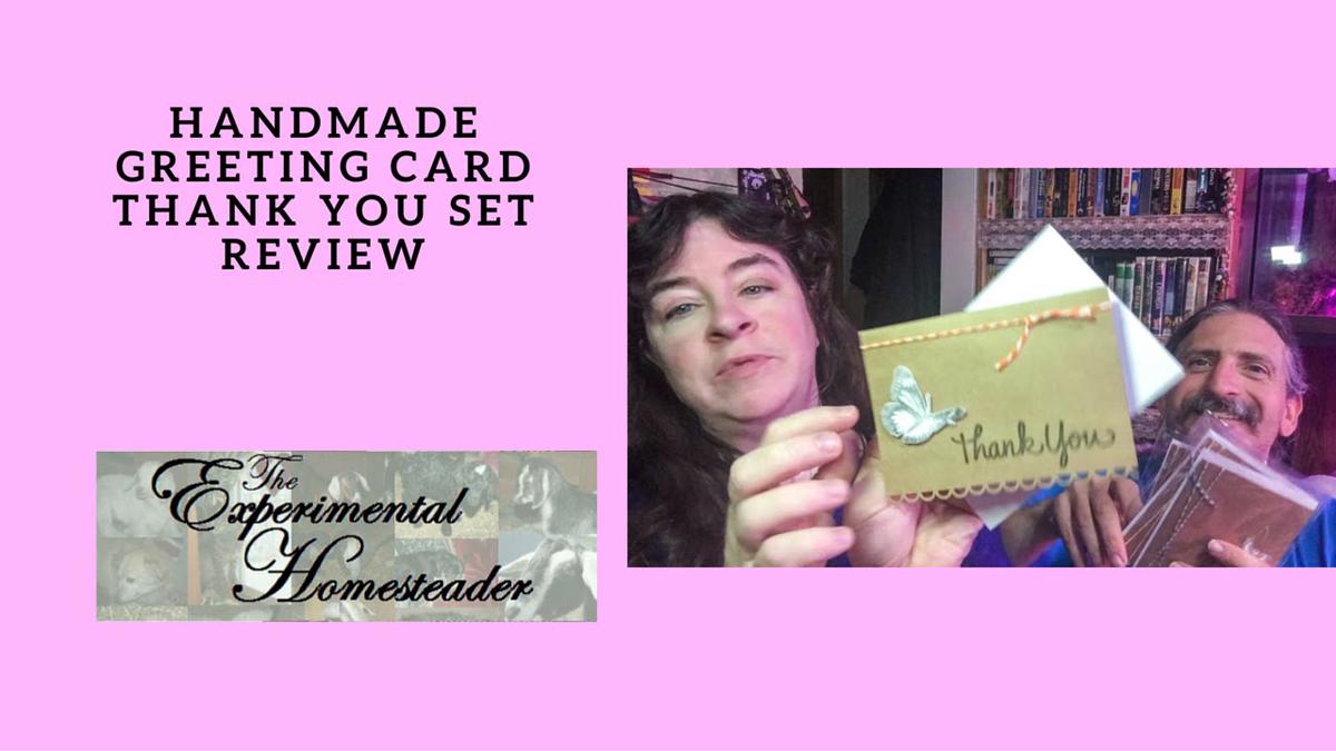 'Video thumbnail for Handmade Greeting Card Thank You Set Review'