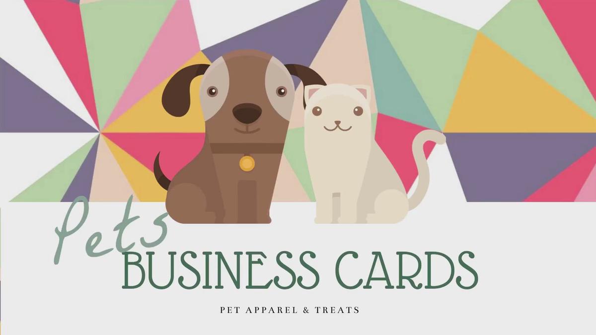 'Video thumbnail for Pet Business Cards'
