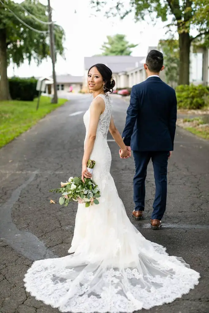 Allure Bridals Wedding Dress Lace Wedding Gown Long Train