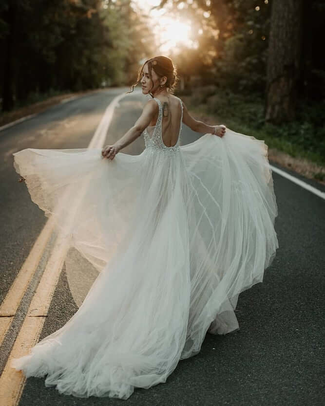 BHLDN Wedding Dresses Online Under $1500 Maliah Monica Wedding Photography