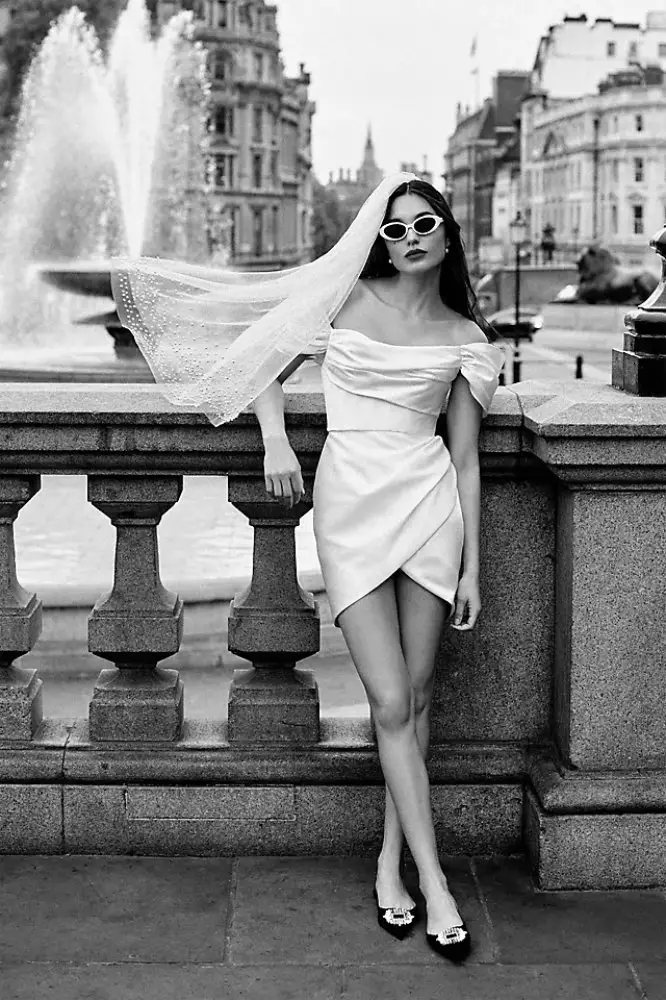 Best City Hall Wedding Dresses City Hall Outfit Watters Marlina Dress