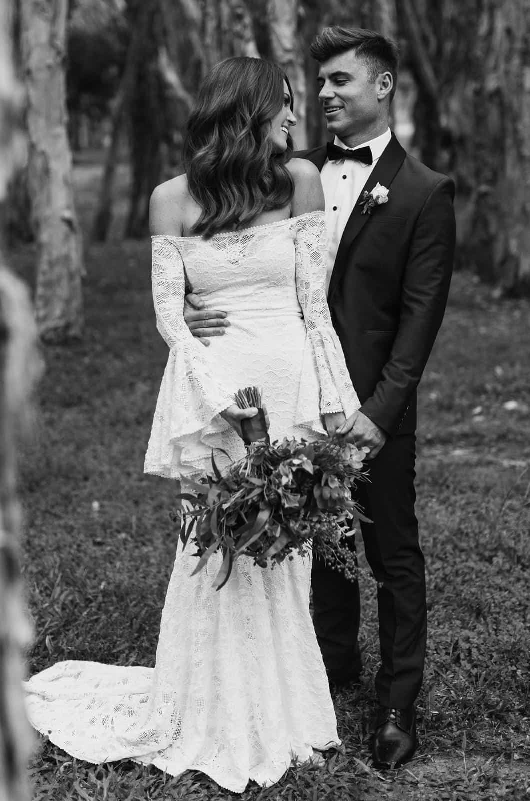Bohemian Wedding Dresses Inspiration French Lace Bridal Gown Handmade by Grace Loves Lace Sloane