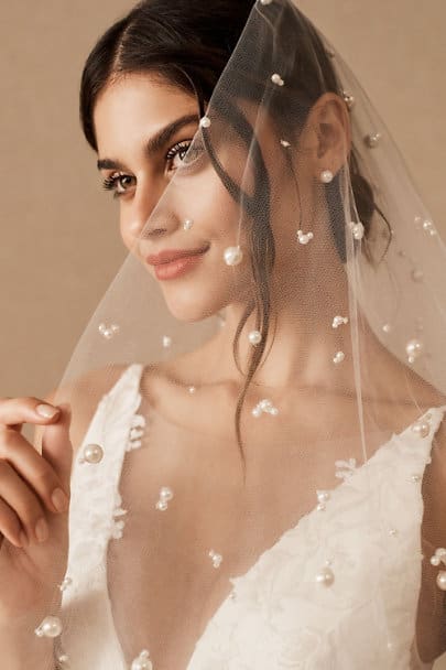 Bridal Headpiece Wedding Hair Accessories Twigs & Honey Dolce Fingertip Veil BHLDN