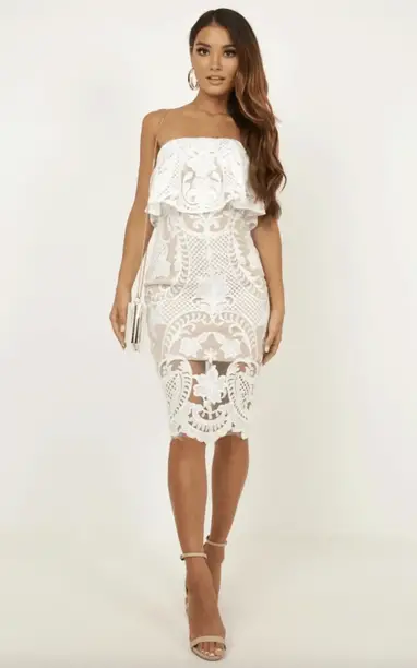 Under My Spell White Cutout Sleeveless Midi Dress