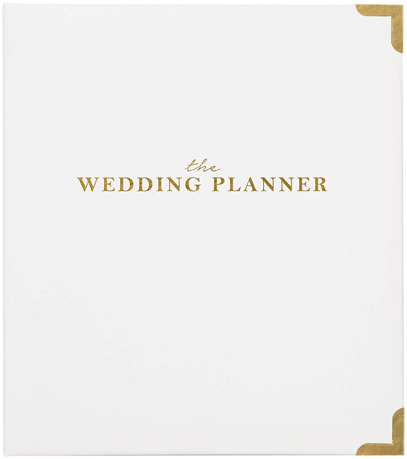 Classic C.R. Gibson White and Gold 'The Wedding' Wedding Planner Binder Organizer