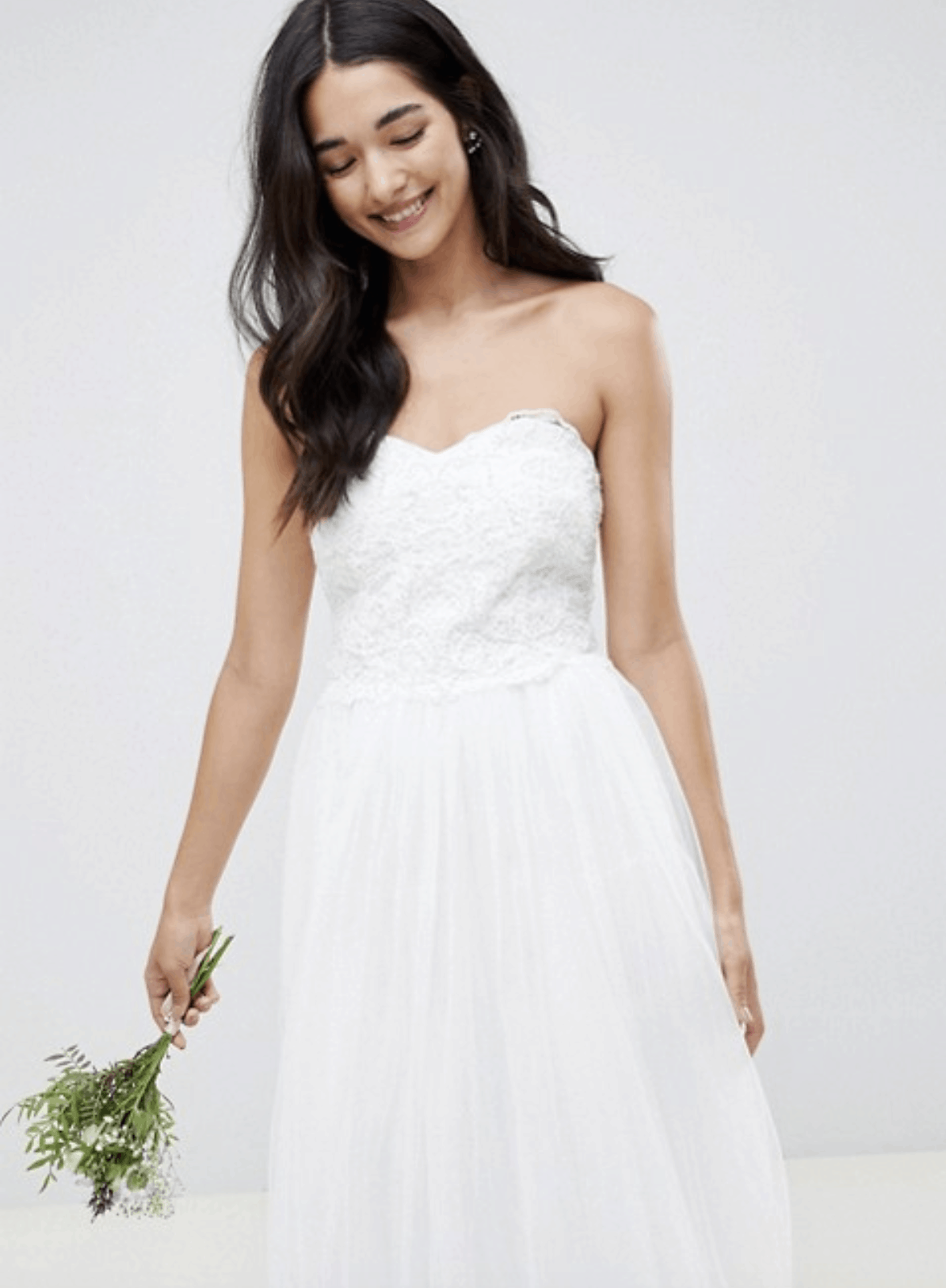 Cheap Affordable Bridal Gown and Wedding Dresses Little Mistress Bandeau Princess Wedding Dress with Embellished Detail