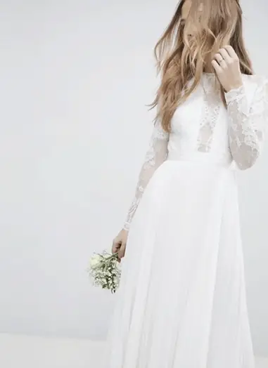 ASOS EDITION Louisa lace corset wedding dress with mesh skirt  Lace corset  wedding dress, Wedding dresses corset, Bridal dresses vintage