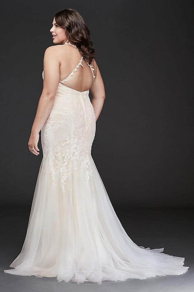 Cross-Back Lace Plus Size Wedding Dresses Online Chantilly Melissa Sweet