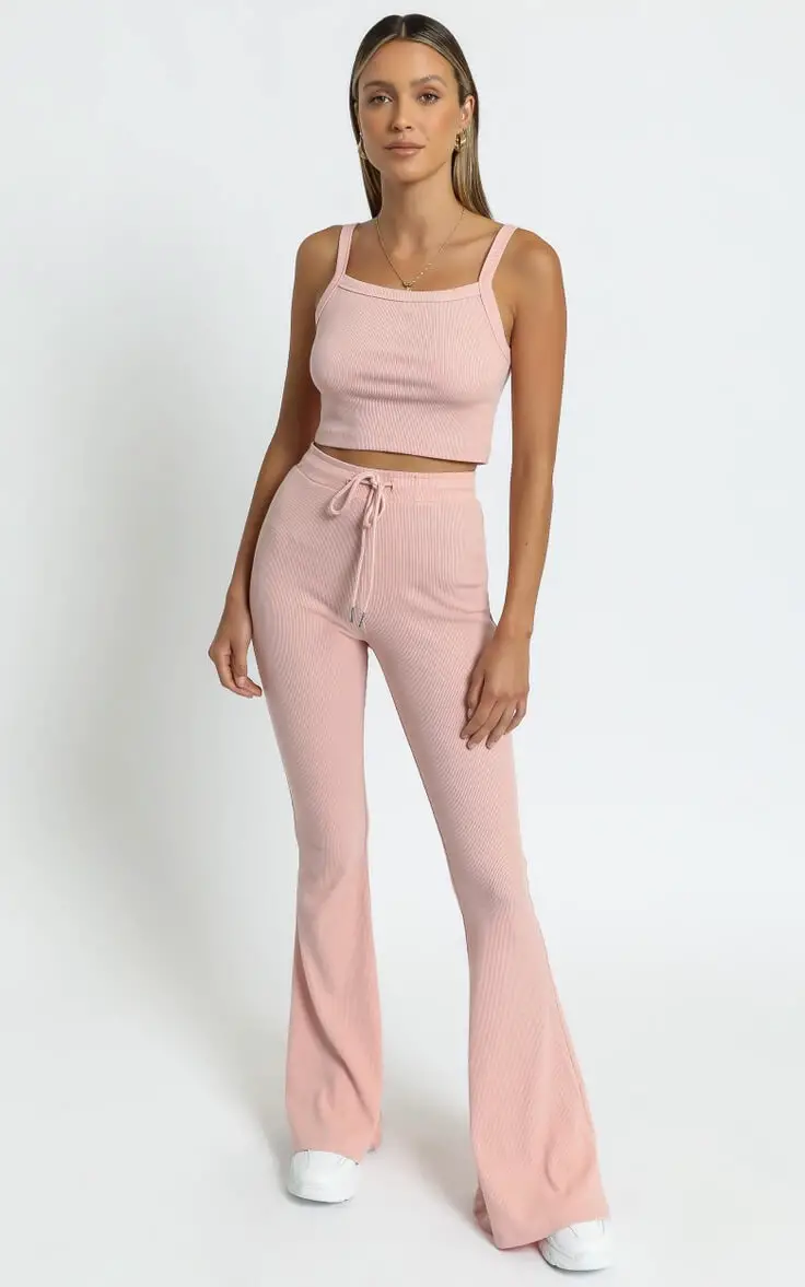 Cute Work from Home Outfit Ideas Loungewear Sets for Women Blush Two Piece Set Showpo