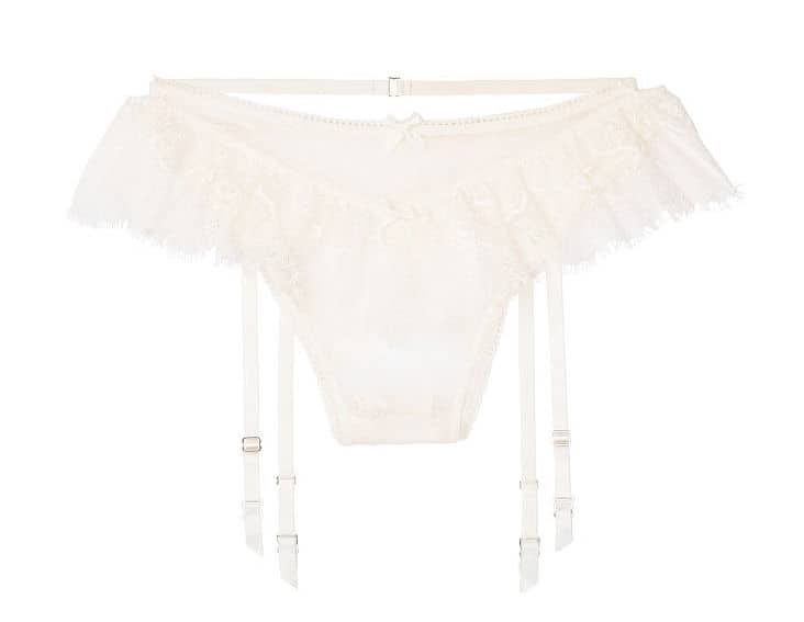 DIY Bridal Shower Gift for the Bride Victorias Secret White Lace Panties High-rise Open Itsy Panty