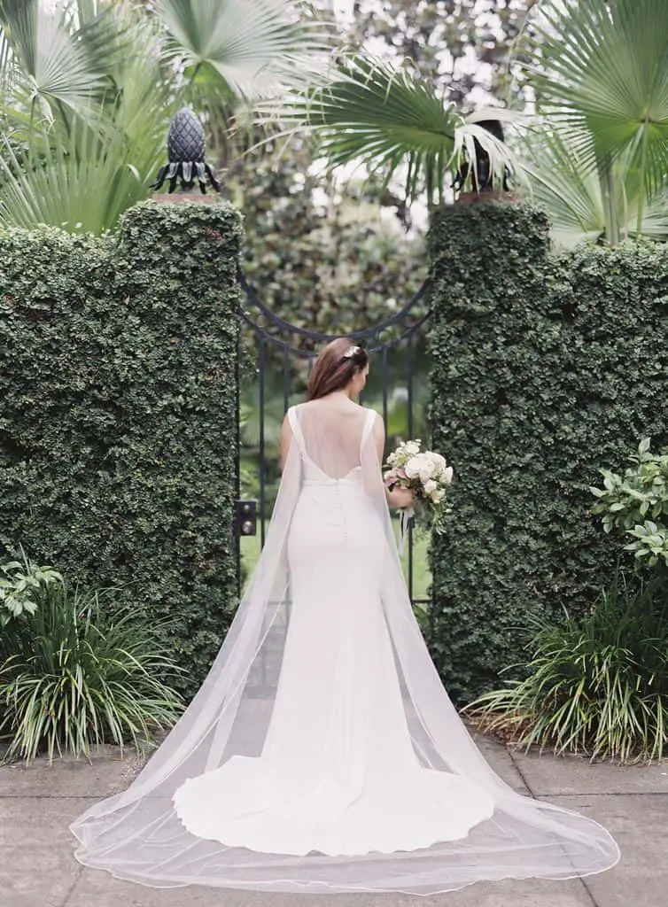 Designer Wedding Dress Under $1500 Custom Donatella Piccaretta Wedding Tulle Cape Gown