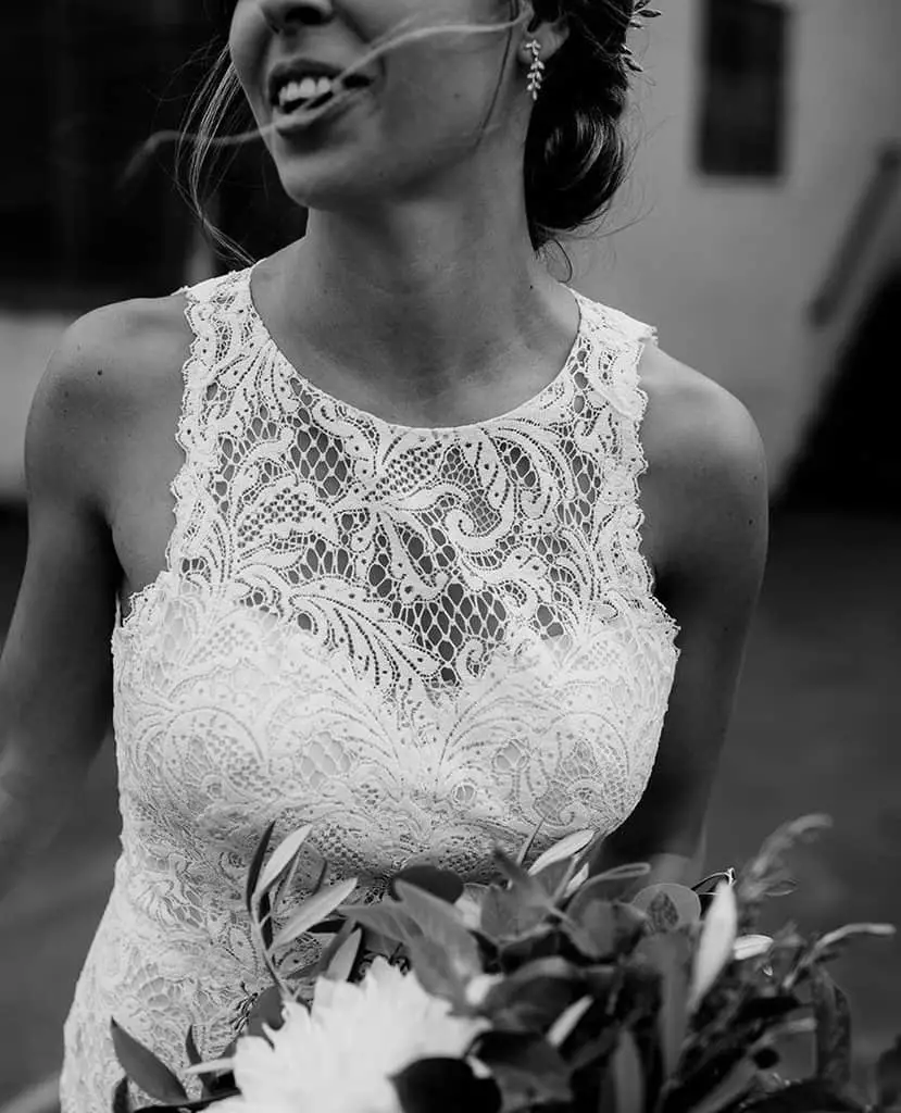 Designer Wedding Dresses Under $1500 BHLDN Ventura Wedding Lace Open Back Gown