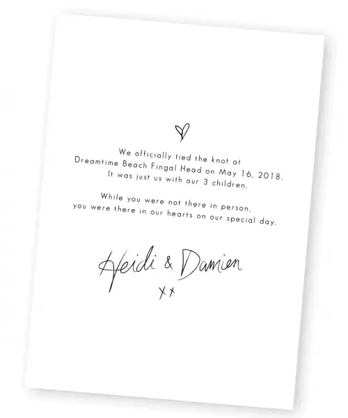 Elopement Cards Surprise Wedding Elopement Announcements For the Love of Stationery