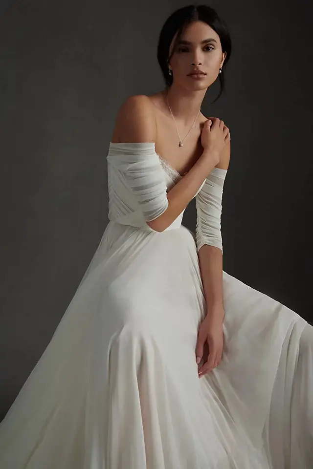 Elopement Wedding Dress Ideas Bridal Dresses for Eloping Wtoo by Watters Miles Gown 3