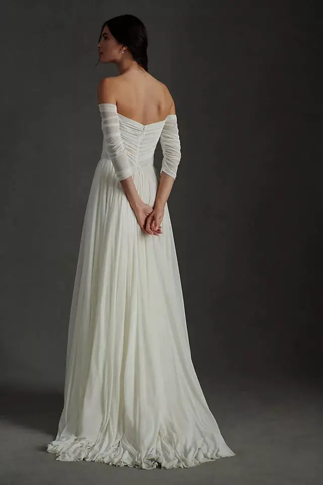 Elopement Wedding Dress Ideas Bridal Dresses for Eloping Wtoo by Watters Miles Gown 4