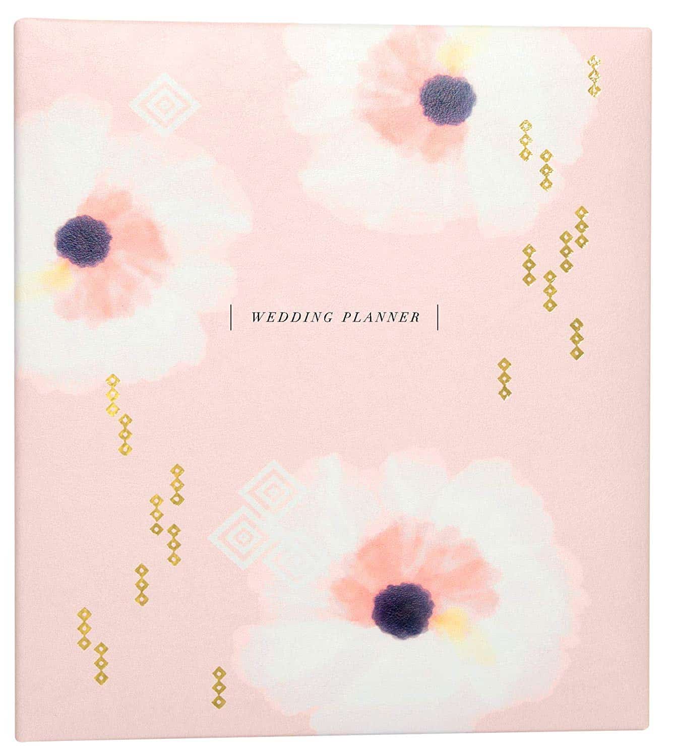 Engagement Gift Bridal Planner Complete Checklist Pink and White Wedding Planner Books and Binder Organizers for Brides