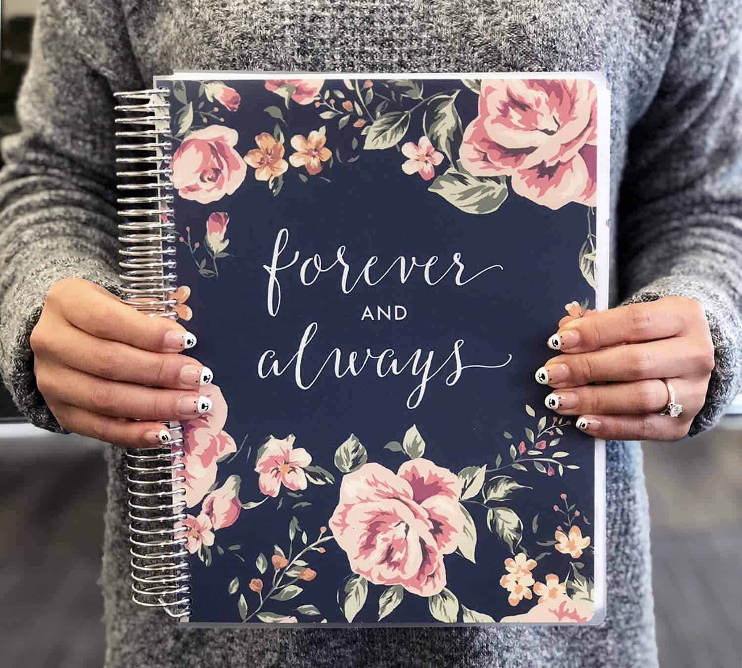 Engagement Gift Bride Planner Forever and Always Wedding Planner Books and Organizers for Brides