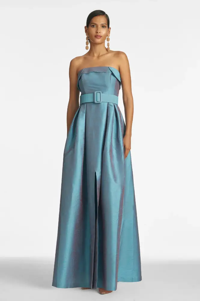 Flattering Mother of the Bride Dresses Blue Gown Sachin and Babi Brielle Gown Topaz 2