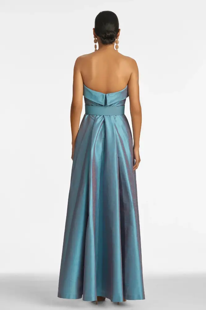 Flattering Mother of the Bride Dresses Blue Gown Sachin and Babi Brielle Gown Topaz 3