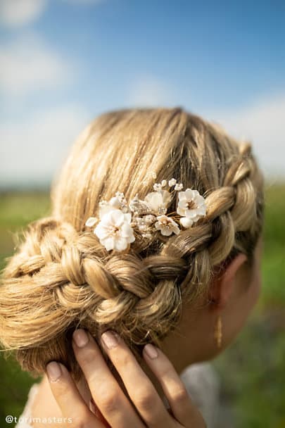 Floral Bridal Headpiece Flower Wedding Hair Accessories Twigs & Honey Florelle Hair Pins