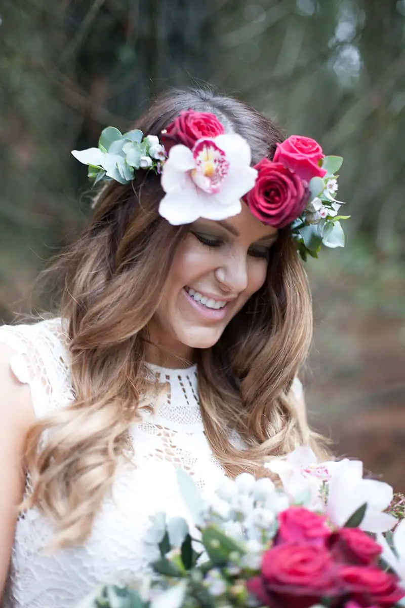 Floral Wedding Crown Ideas Madeleine Chiller Photography