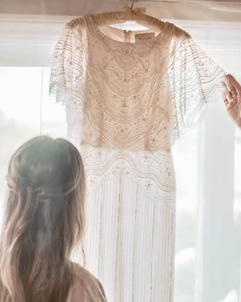 Gatsby Inspired Wedding Dress Simple Vintage Wedding Dresses BHLDN Courtney Michelle