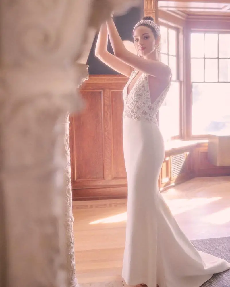 Gatsby Inspired Wedding Dress Simple Vintage Wedding Dresses BHLDN Jenaye Noah
