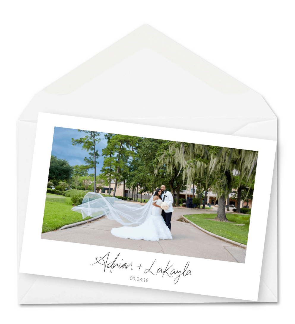 Gorgeous Wedding Photo Thank You Cards For the Love of Stationery Tony Houston Photography