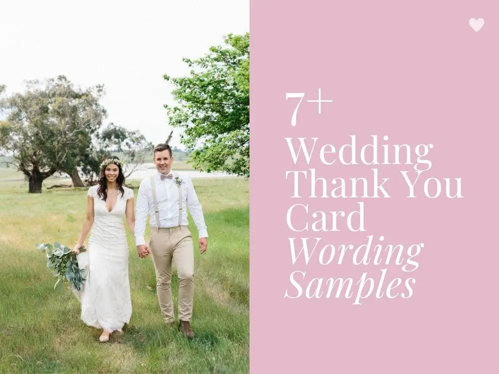 How to Sign Off Wedding Thank You Cards Wording Examples