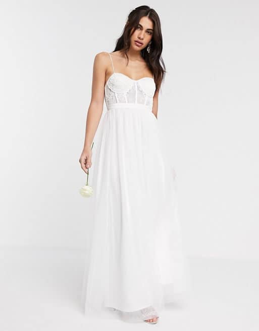 Lace Corset Top Wedding Dresses Corset Wedding Dress Lace Online ASOS