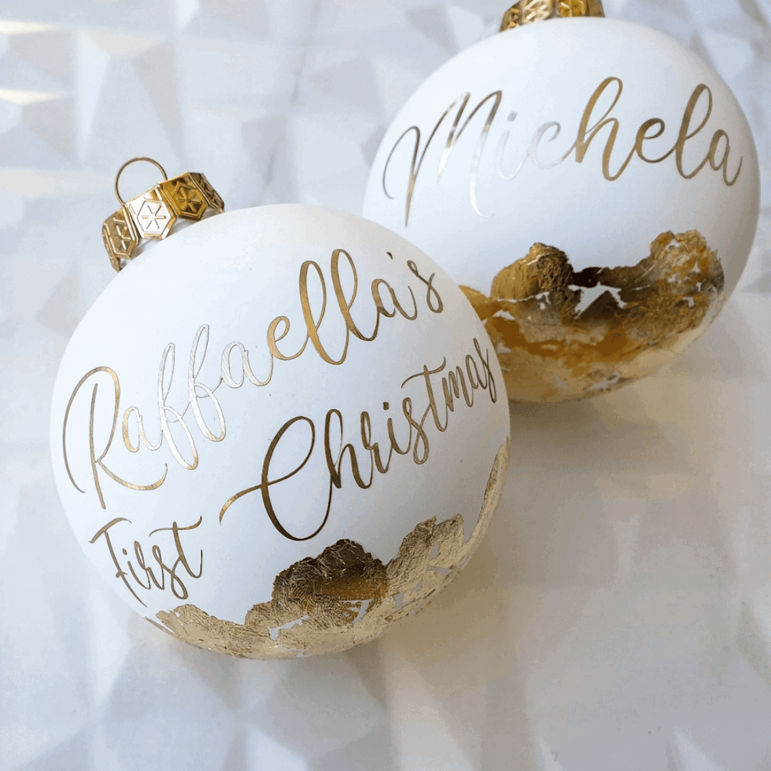 Personalised Christmas Bauble Australia Afterpay Handmade Gift Ideas Baby Jumpie Store