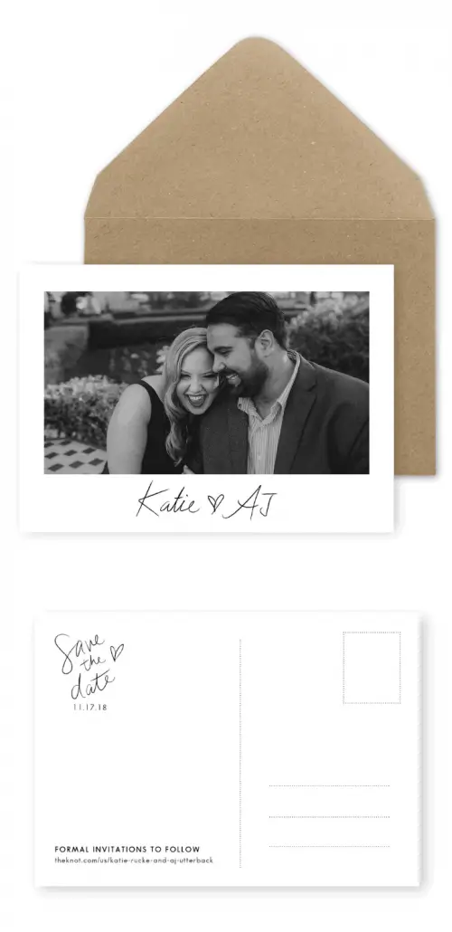 Personalised Save the Date Postcards with Photos For the Love of Stationery Chris Wojdak Photography