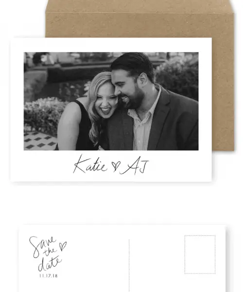 Personalised Save the Date Postcards with Photos For the Love of Stationery Chris Wojdak Photography