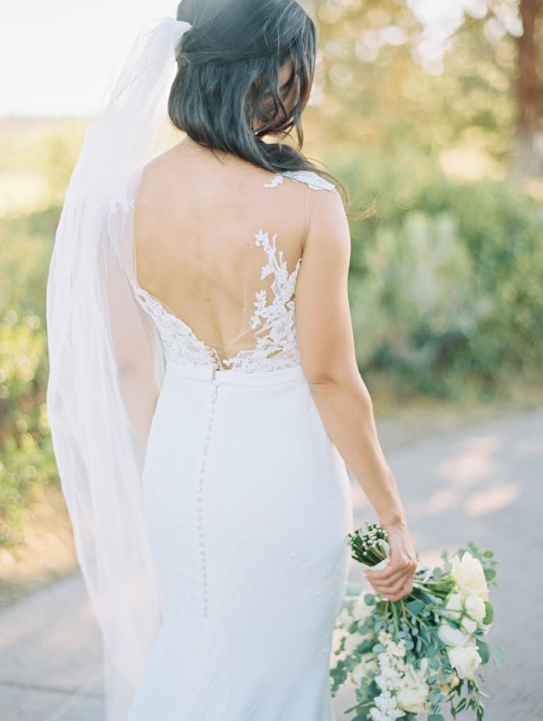 Pronovias Vicenta Crepe Wedding Dress Lace Cut Out Wedding Gowns