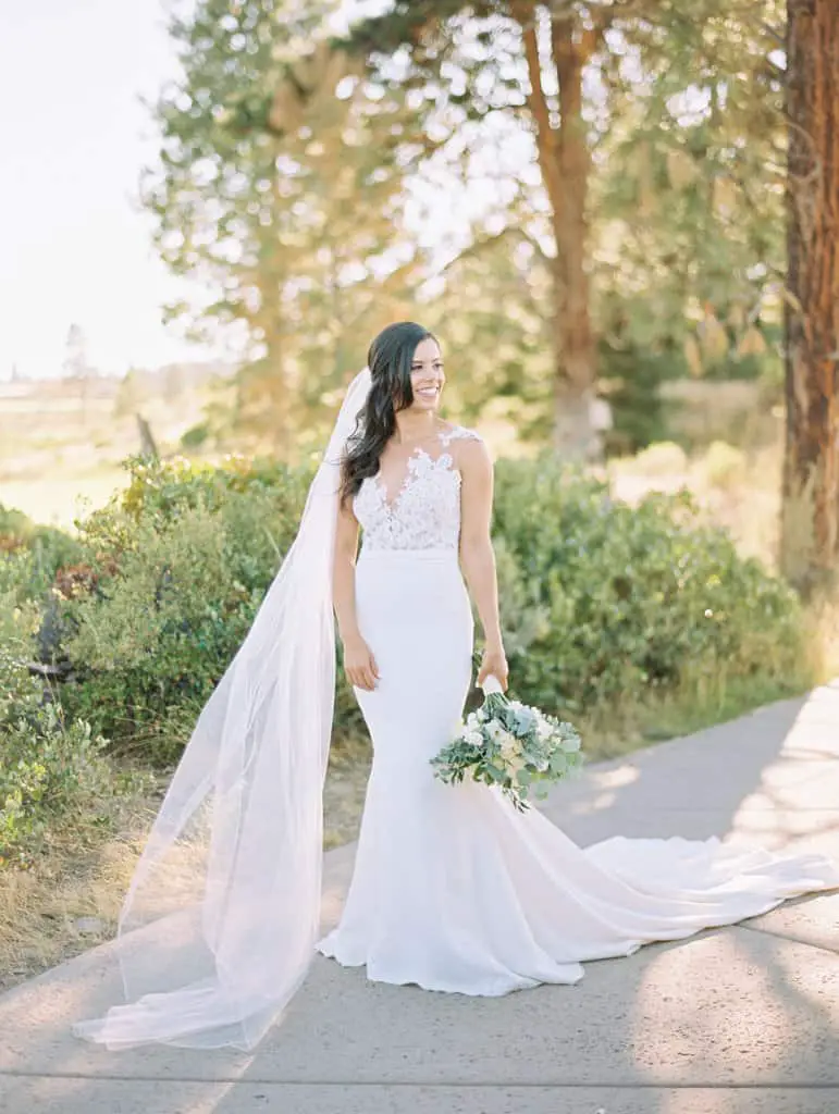 Pronovias Vicenta Crepe Wedding Dress Lace Wedding Gown