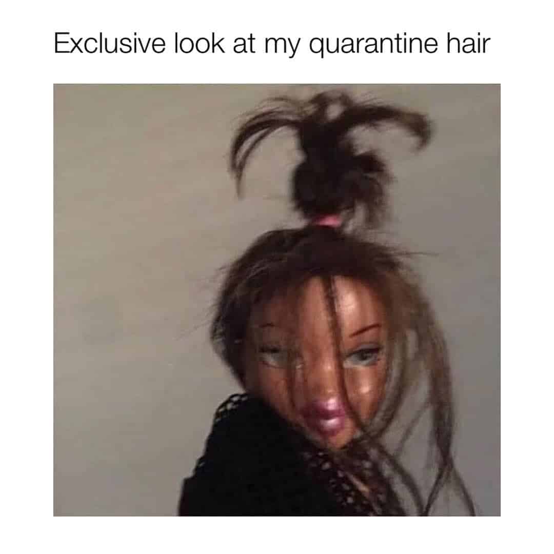 Quarantine Memes Stay at Home WFH Hair Look Social Distancing Coronavirus Memes Funny Covid19 Jokes