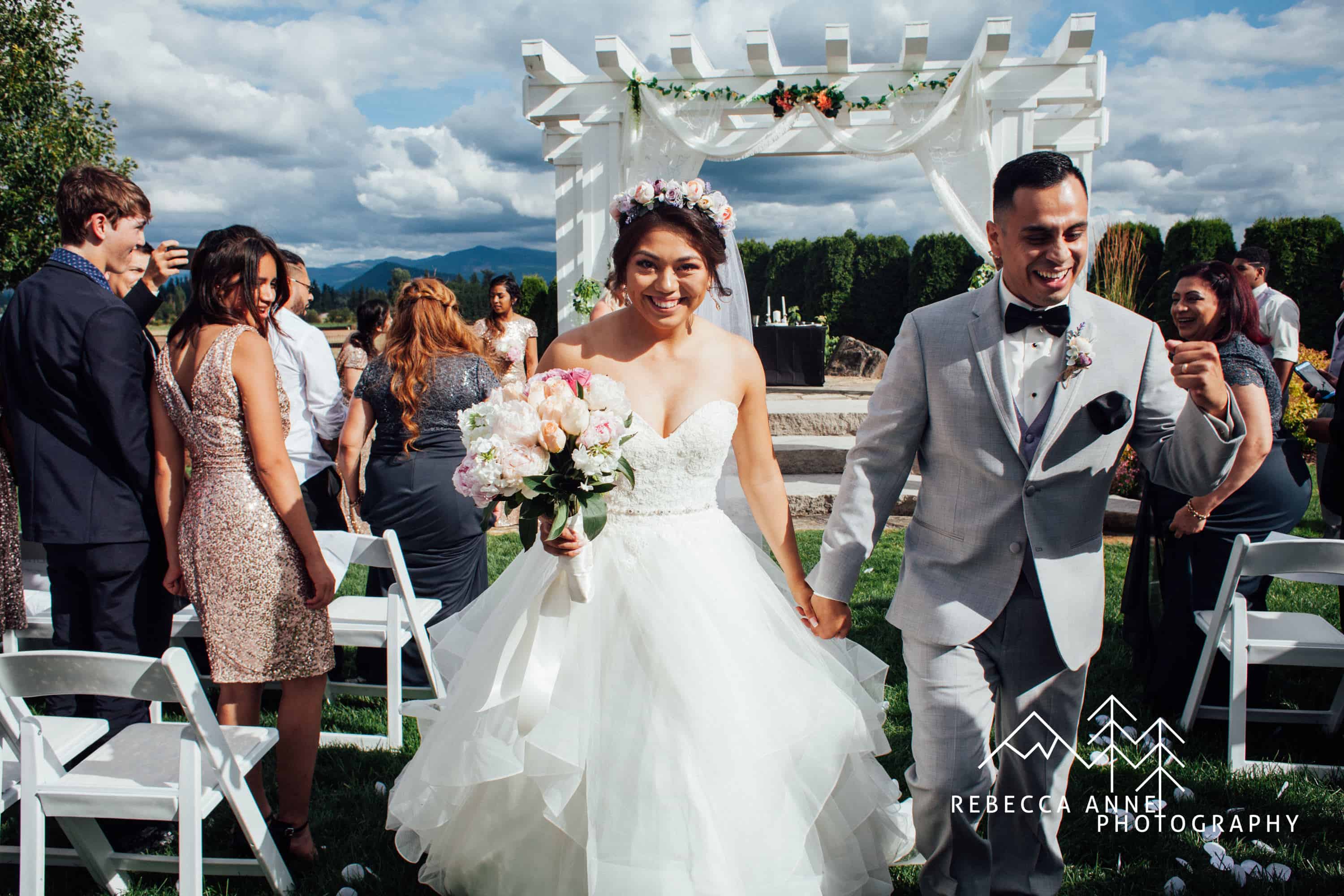 Rebecca & Kevin Rose Gold Wedding at Mountain View Manor Rebecca Anne Photography