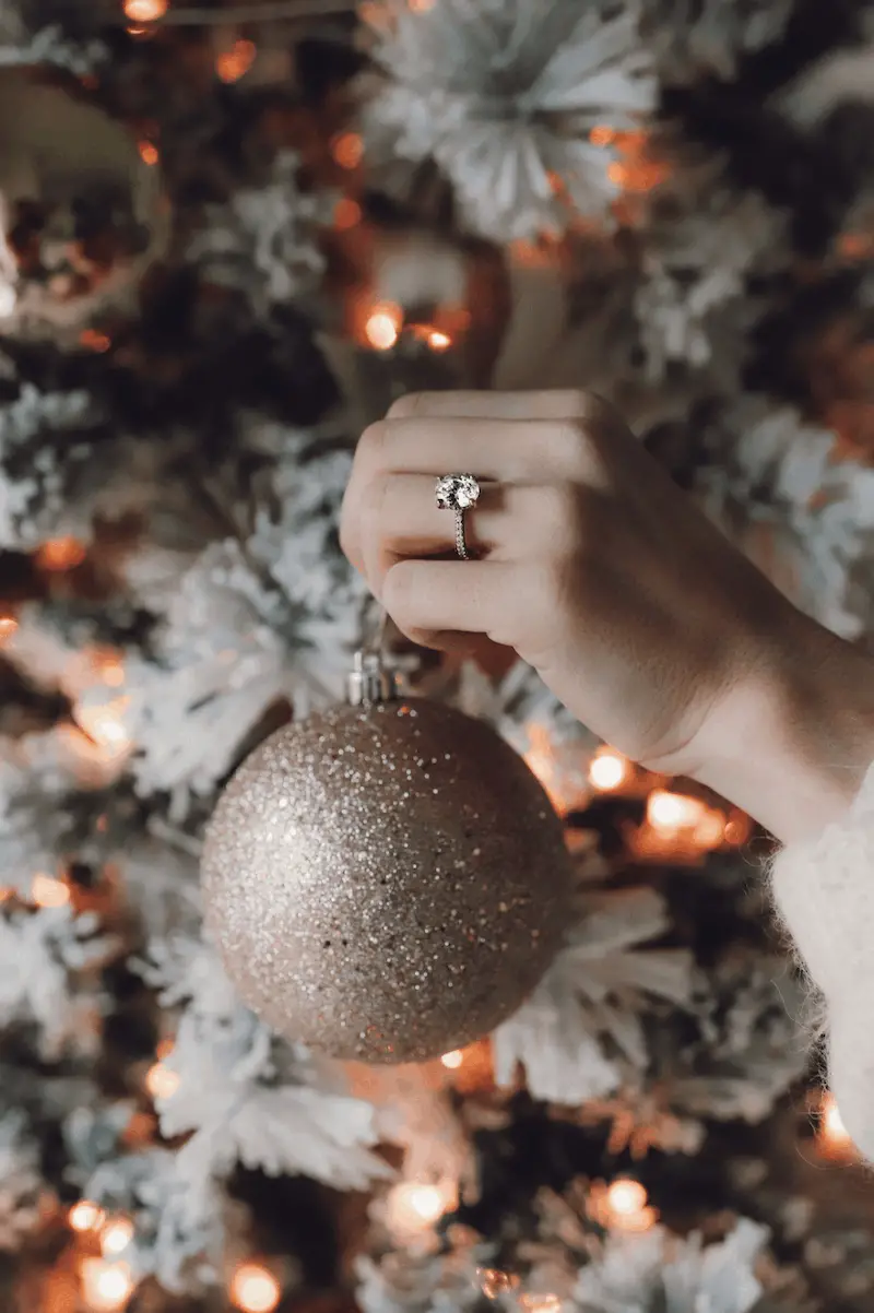 Rose Gold Diamond Engagement and Wedding Rings Best Christmas Proposal Ideas James Allen Ring