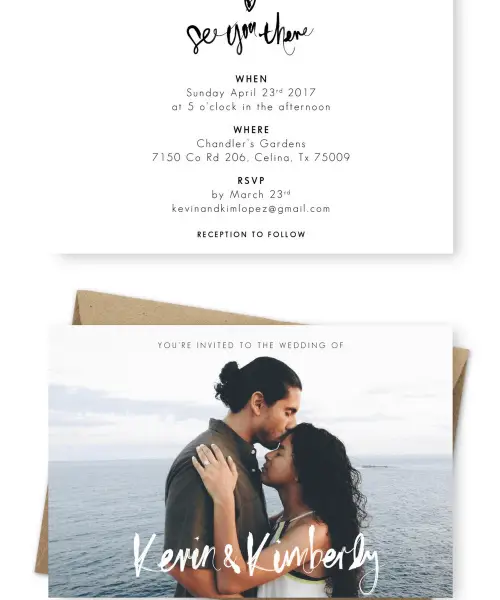 Rustic Beach Wedding Invitation Ideas
