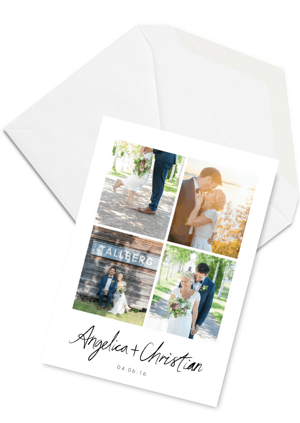 Floral Wedding Thank You Card For the Love of Stationery Mia Lewell Photography