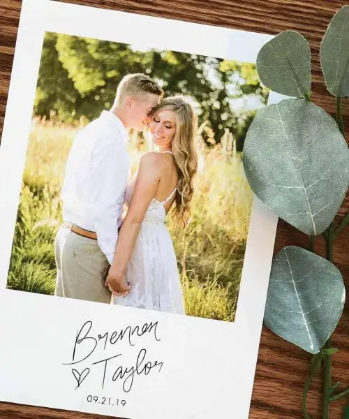 Save the Dates with Photo Wedding Invitations For the Love of Stationery Ivory and Bliss Photography