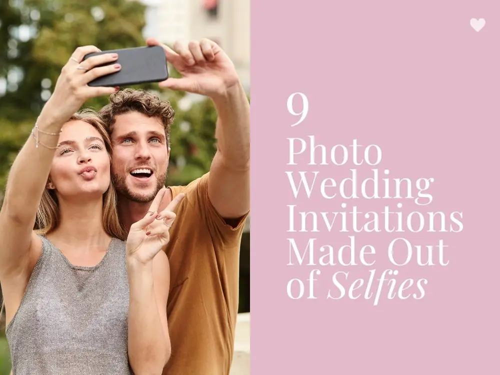 Selfie Wedding Invitation Cards Photo Wedding Invitation Personalised