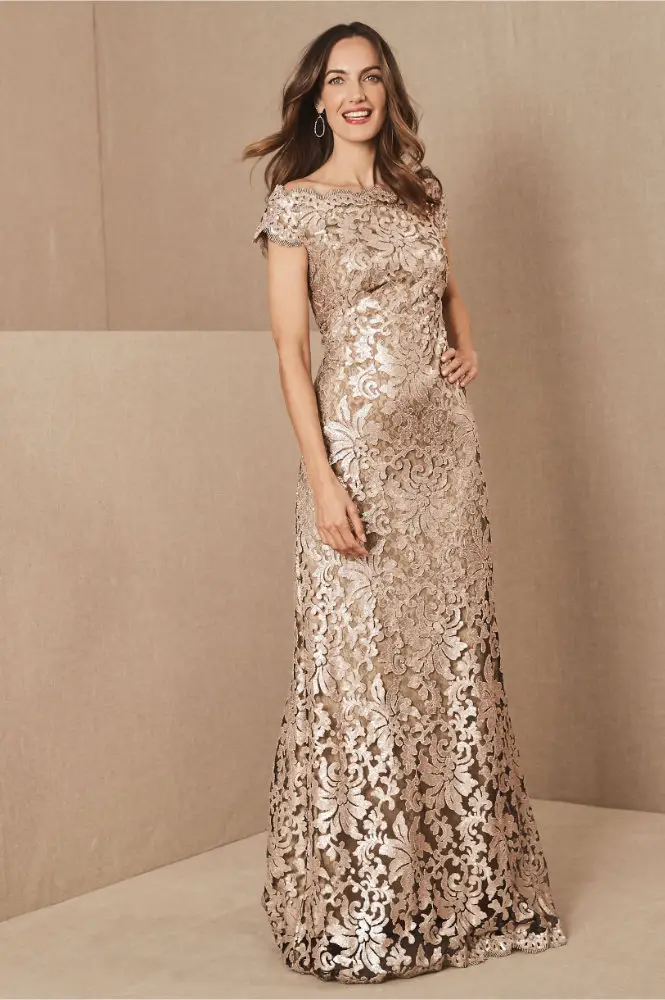 Sophisticated Mother of the Bride Dresses Vintage Inspired Sequin Dress BHLDN 2