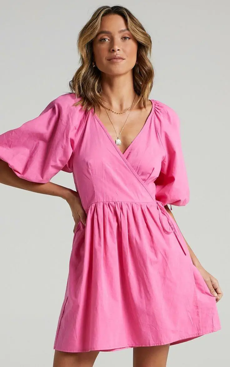 Summer Outfits for the Beach Summer Dresses Pink Wrap Dress Showpo