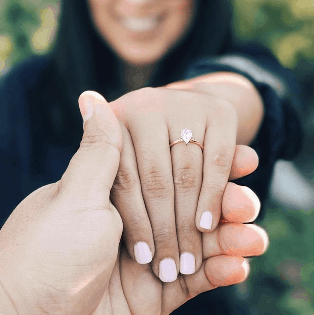 Teardrop Diamond Engagement and Wedding Rings Best Proposal Ideas James Allen Ring