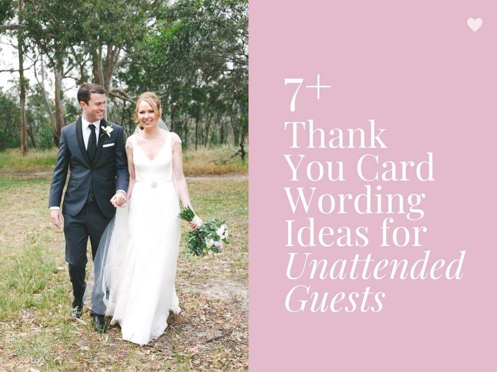Thank You Cards for Guests Who Didn't Attend Your Wedding