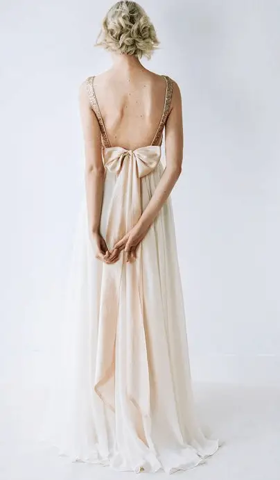 Truvelle Eden Wedding Dress Rose Gold Sequin Bridal Gowns